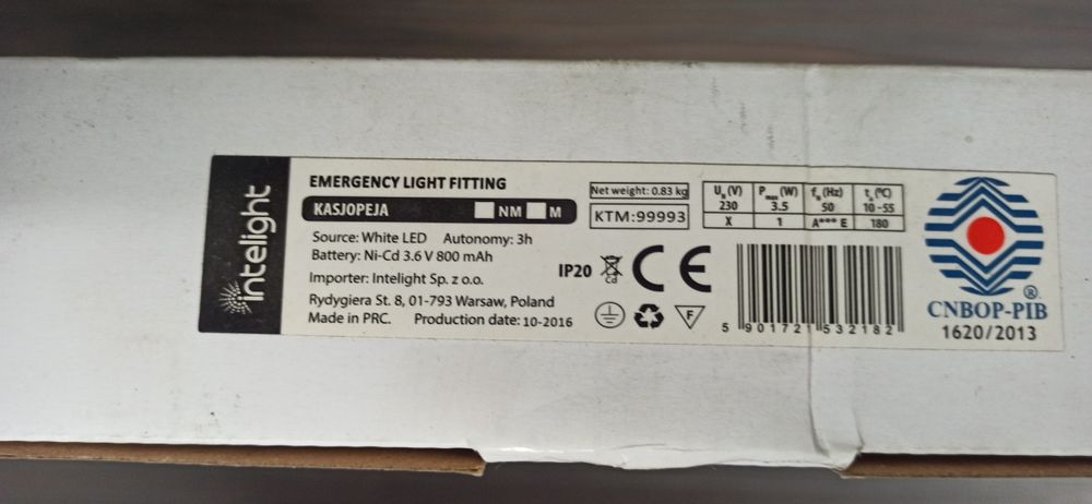 Oprawa awaryjna nowa!!!