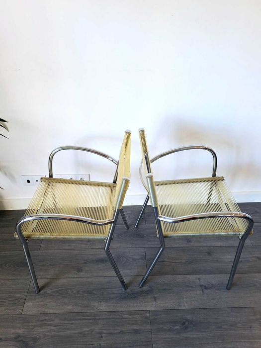 Cadeiras de braços "Spaghetti" 70/80s.  Vintage Armchairs