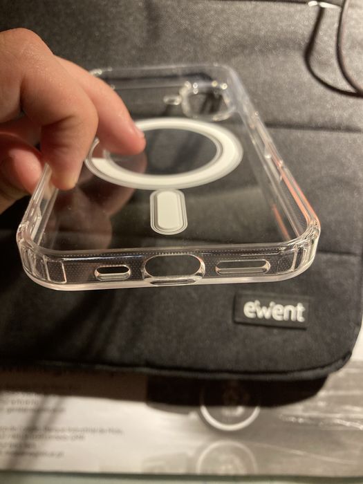 Capa magsafe transparente para iphone 16
