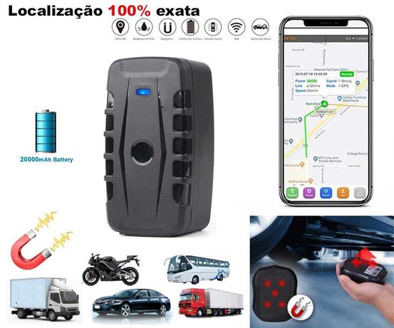 Localizador GPS IMAN (Bateria 8 Meses) Carros/Motas/Frotas/Táxis (NOVO