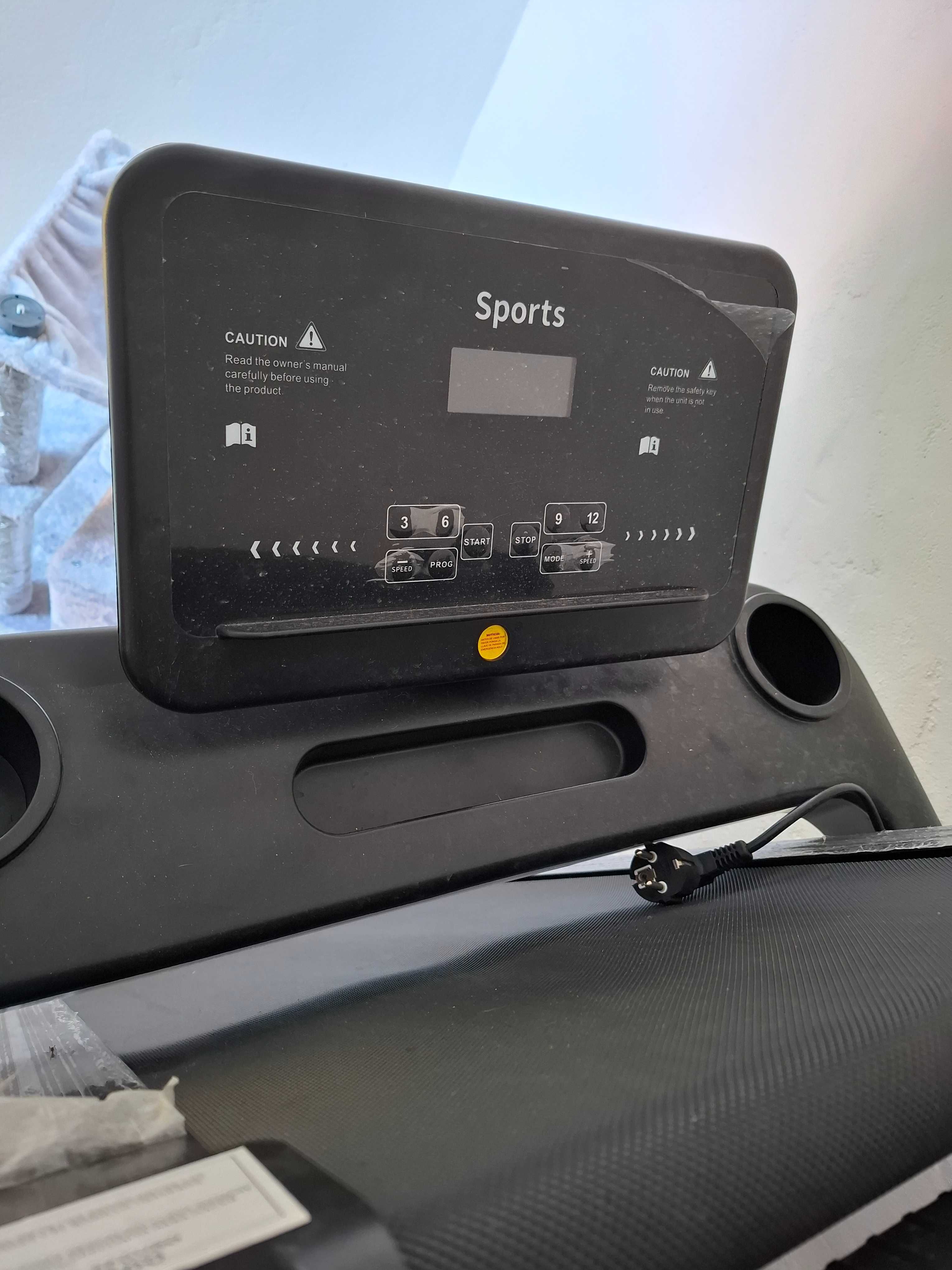 Urgente Passadeira Corrida Elétrica Dobrável com 12 Programas Ecrã LCD
