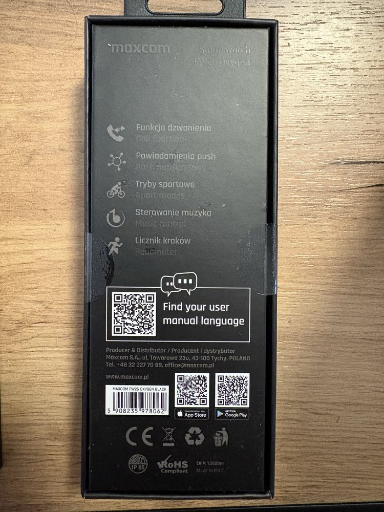 Zegarek smartwatch maxcom watch fw26 oxygen