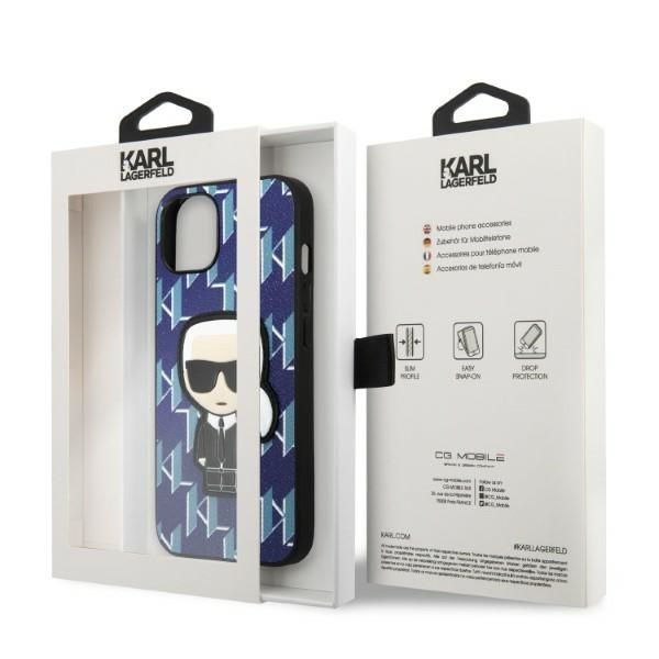 Etui Karl Lagerfeld Monogram Ikonik Patch do iPhone 13/14/15 6,1"