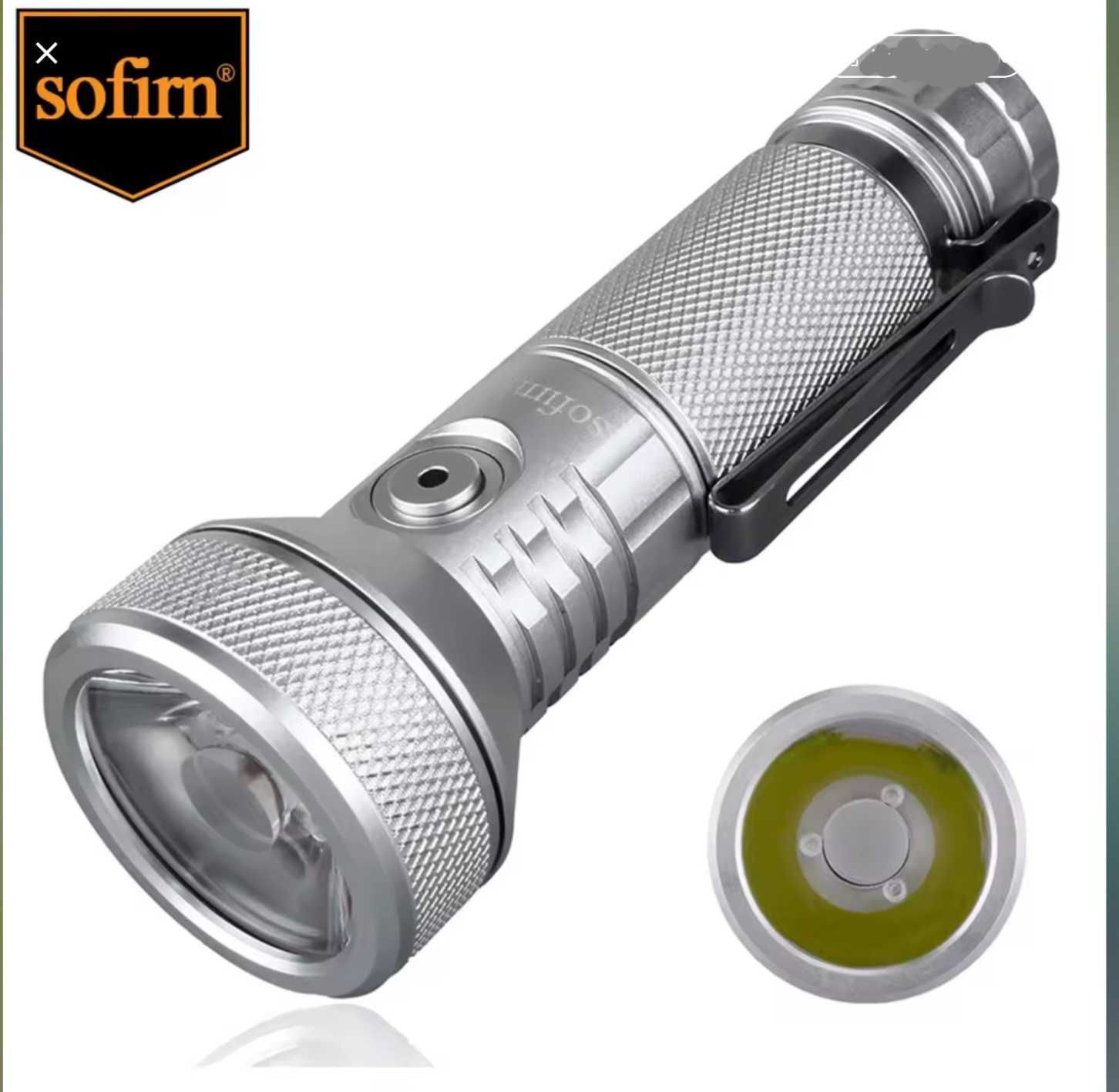 Sofirn IF22a latarka taktyczna EDC + akumulator 21700