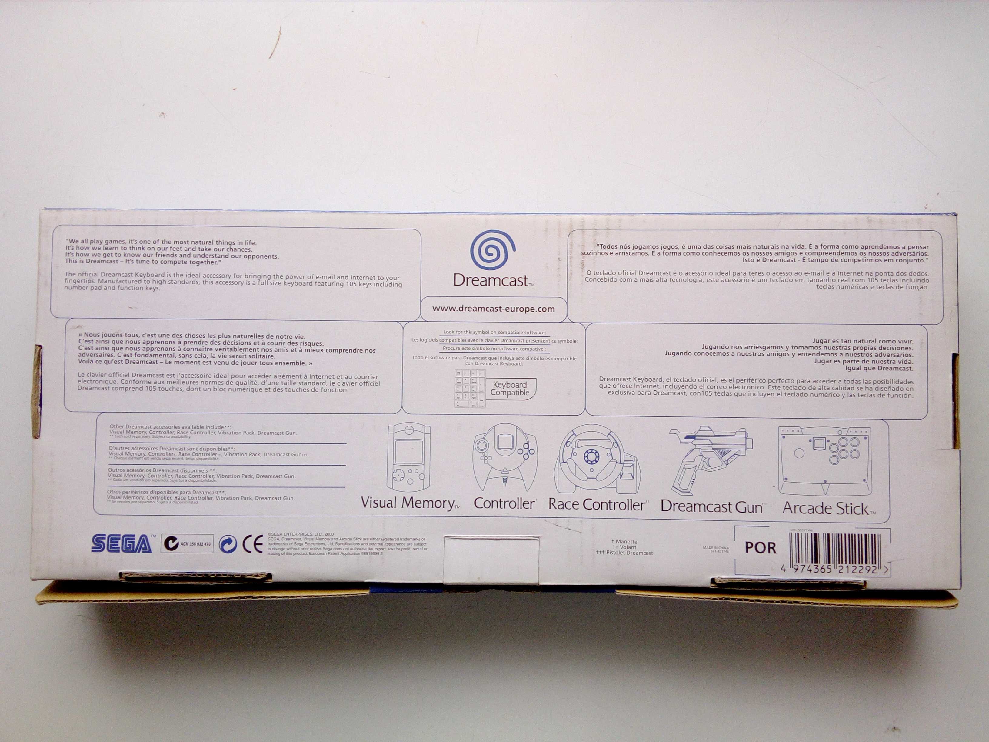 Jogo consola Dreamcast + teclado
