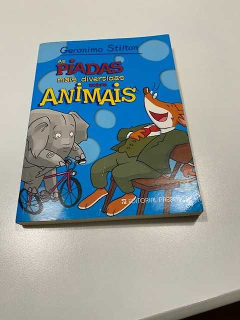 2 livros Geronimo Stilton:As piadas mais divertidas...