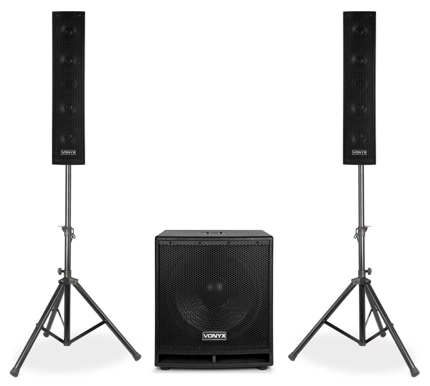 Zestaw kolumn aktywny subwoofer+pasywne VONYX VX880BT Sklep Wągrowiec