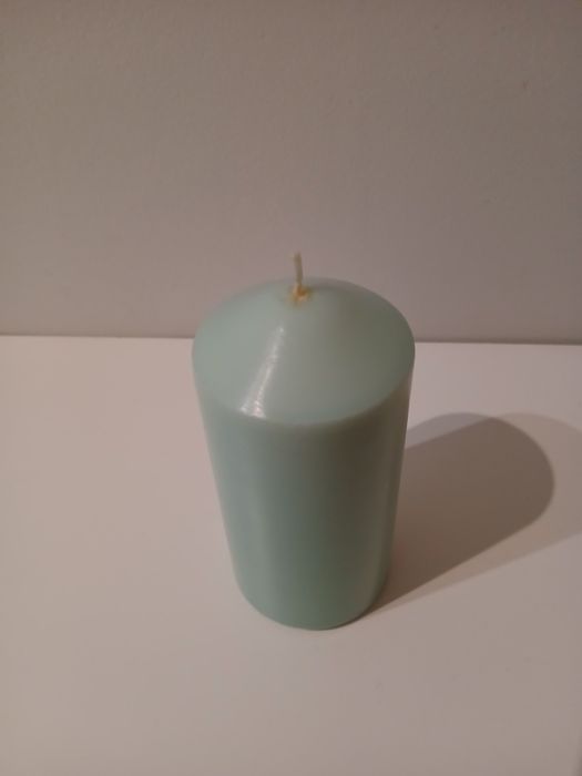 Vela verde água claro