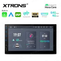 Rádio 2DIN Android 10 Hexa-Core 4GB RAM Ecrã 7" HD 64GB Wifi GPS BT