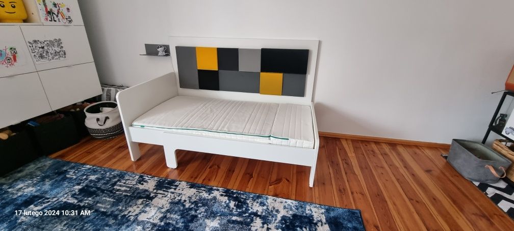 Łóżko dziecięce IKEA Slakt rozsuwane. 80x130-200cm.