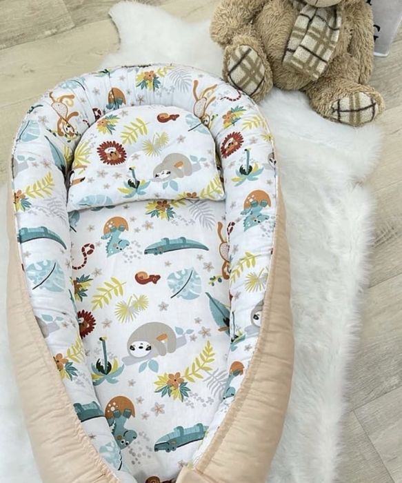 Бортики в ліжечко. Дитяча постіль. Кокон для немовля.