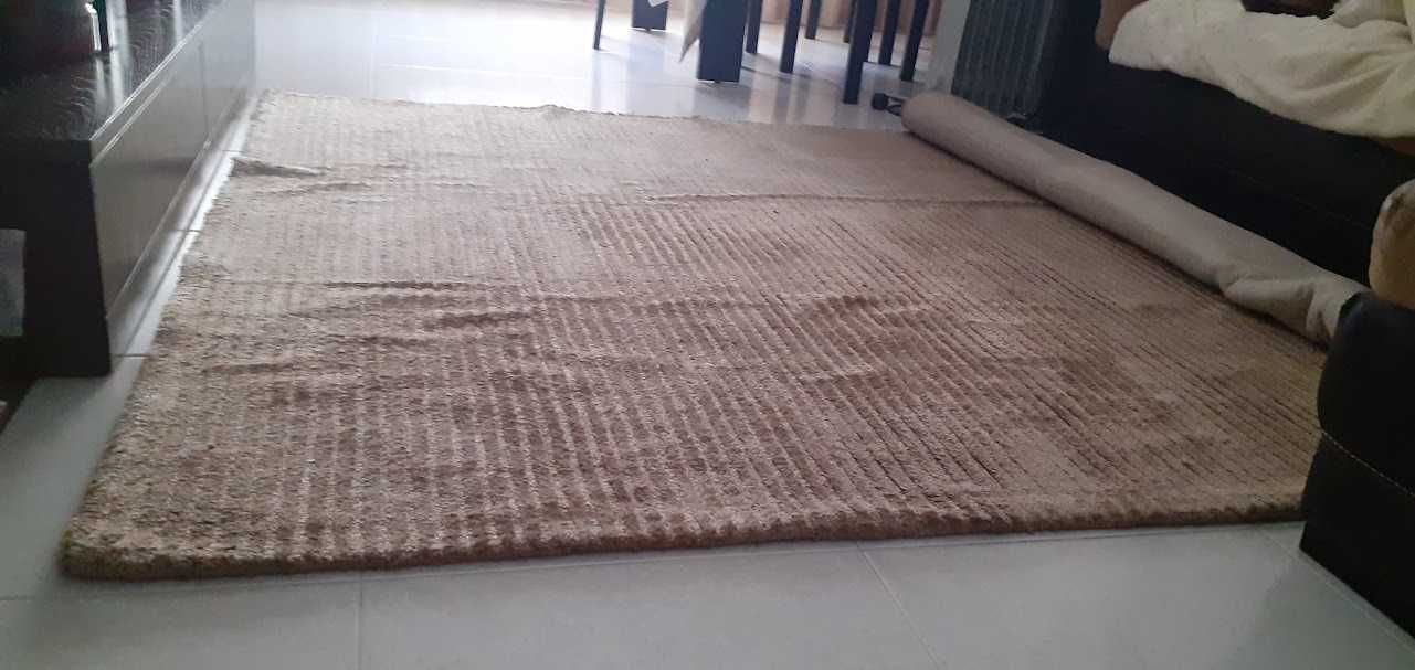 Tapetes de sala/quarto tons beges, neutro, confortável e moderno!