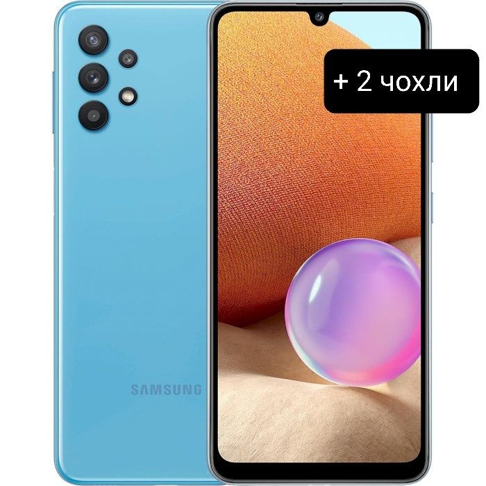 Samsung Galaxy a32  4/64 gb  хороший стан з двома чохлами