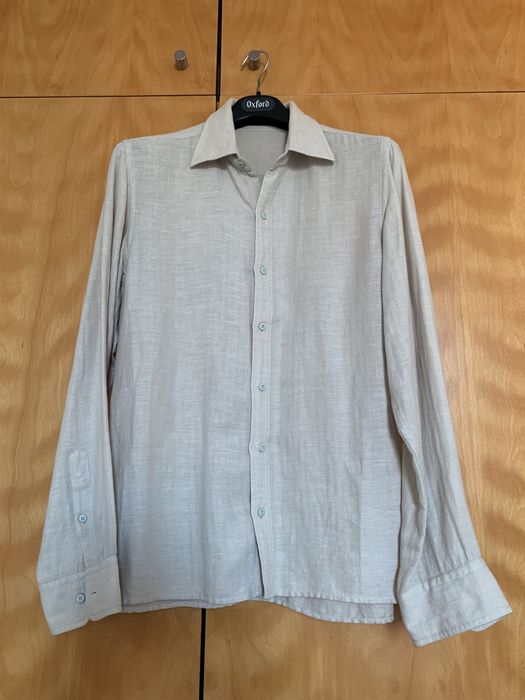 Camisa DKNY linho e algodão