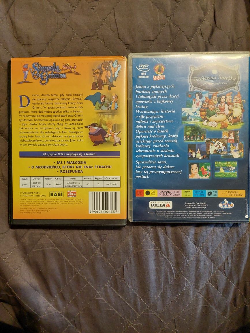 Bajki DVD zestaw 2 płyt