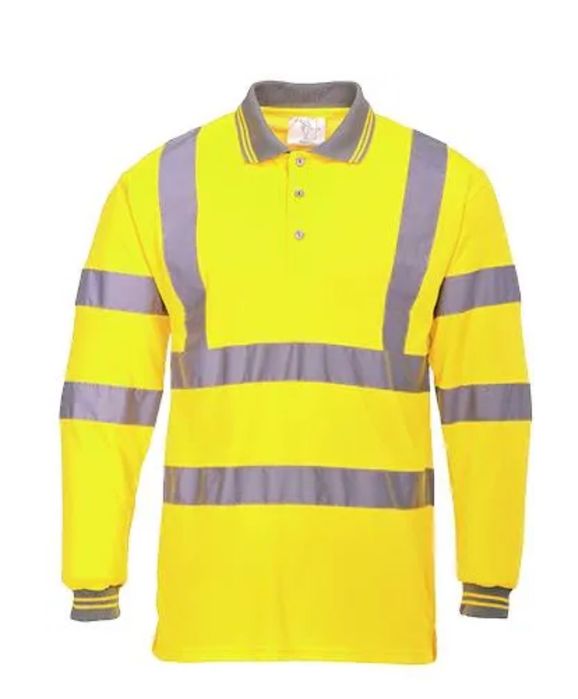 XL PORTWEST S277 Koszulka ostrzegawcza polo z długimi rękawami BHP