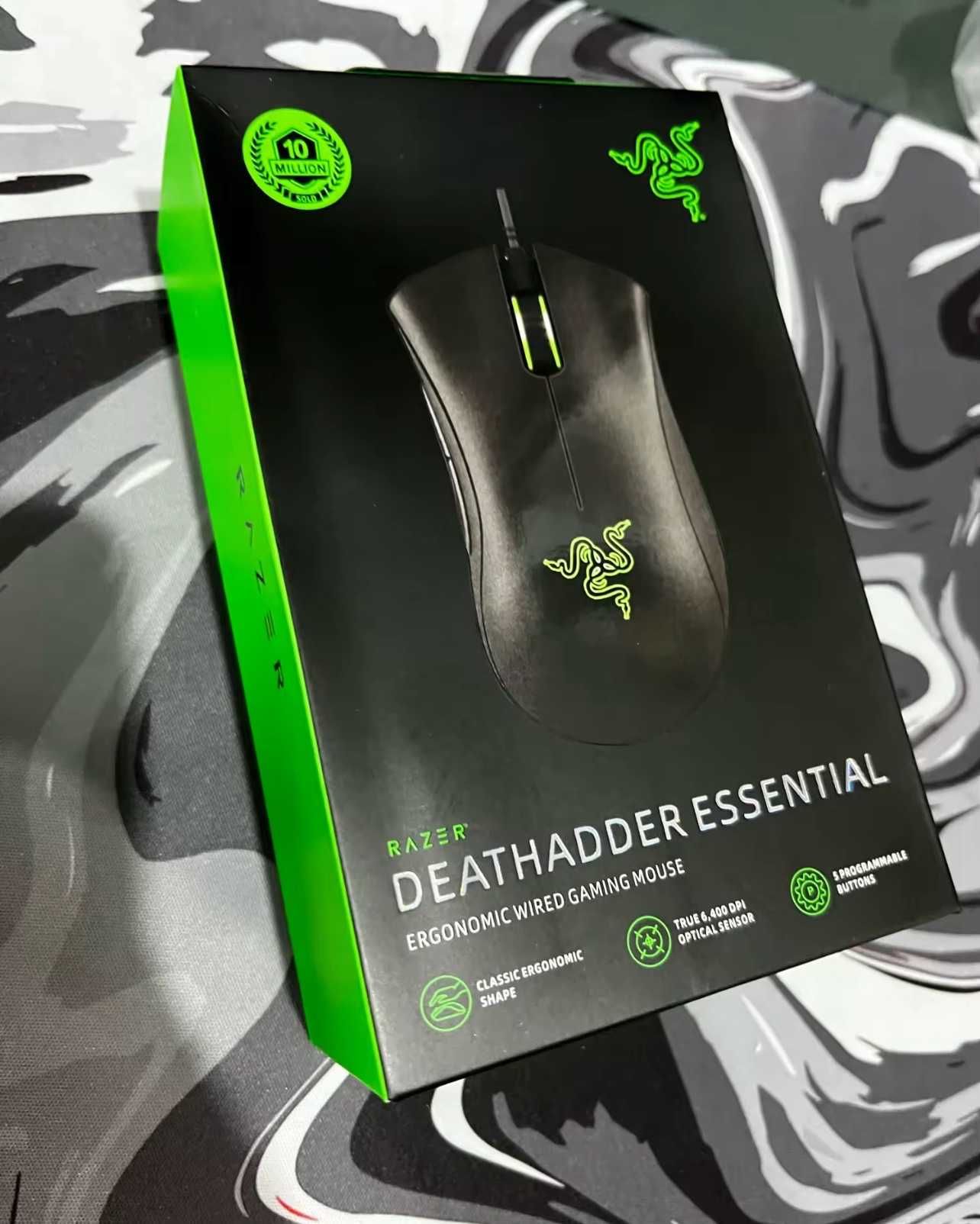 В НАЛИЧИИ продам НОВУЮ мышку игровую Razer Death Adder Essential