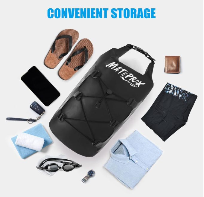 wodoodporna sucha torba z etui 20l czarna mateprox