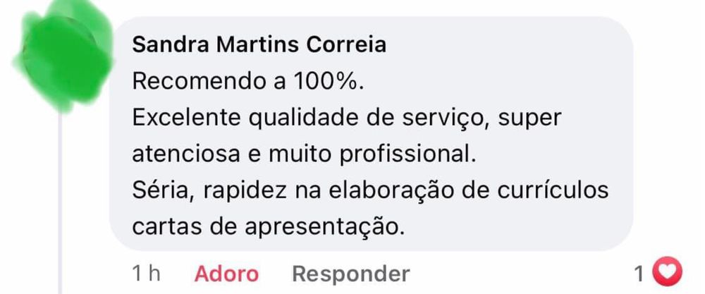 Currículos/ Cartas de motivação/ Análise de Linkedin