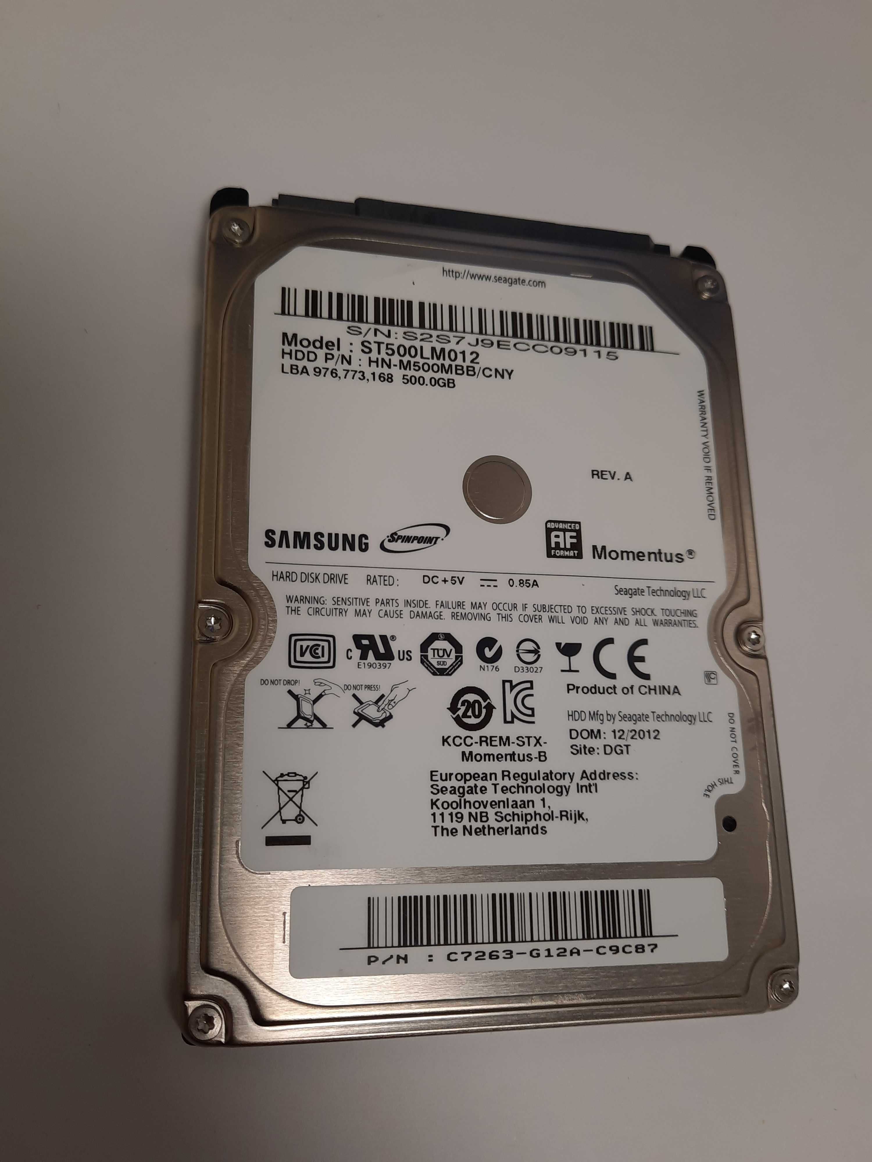 Жорсткий диск 2.5" 500Gb Samsung ST500LM012 ( HDD  Samsung ST500LM012)