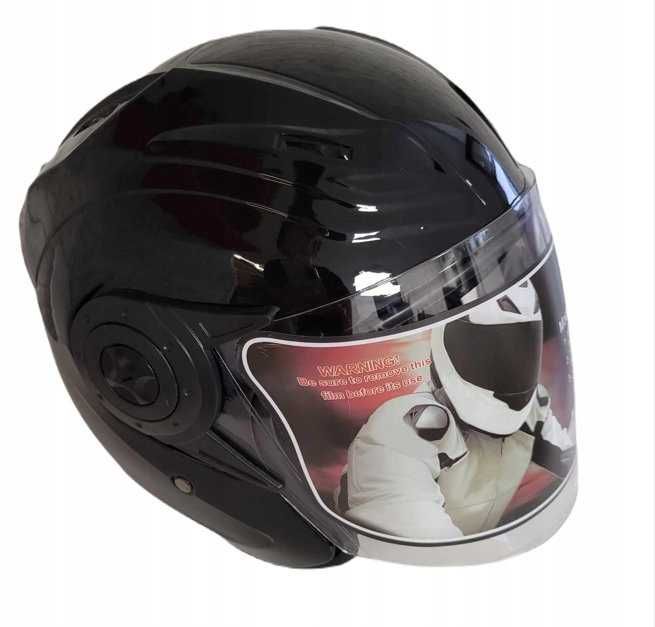 Kask motocyklowy OTWARTY połysk kask na SKUTER CHOPPER S-XXL