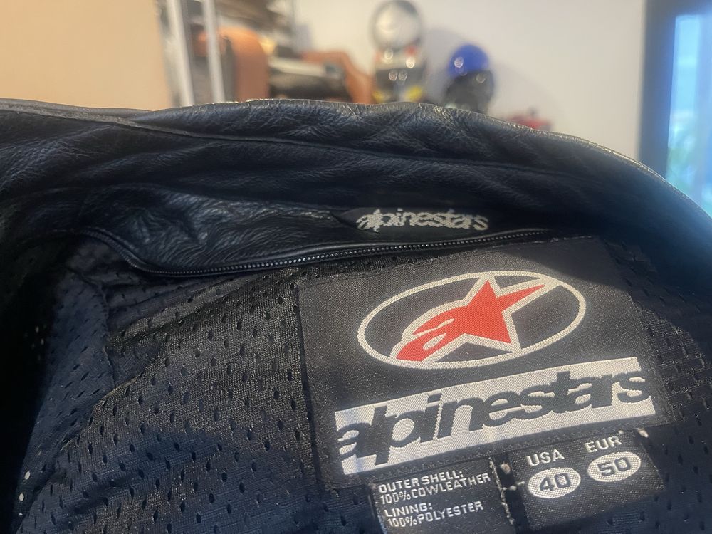 Blusao alpinestars pele como novo