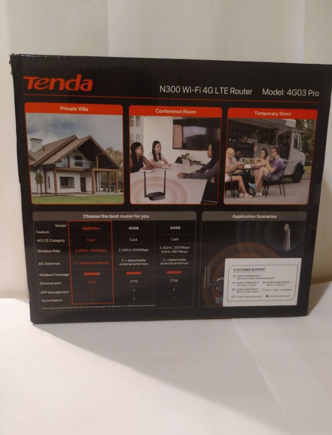 Маршрутизатор Tenda N300 Wi-Fi 4G LTE 4G03 PRO
「4G03 Pro」