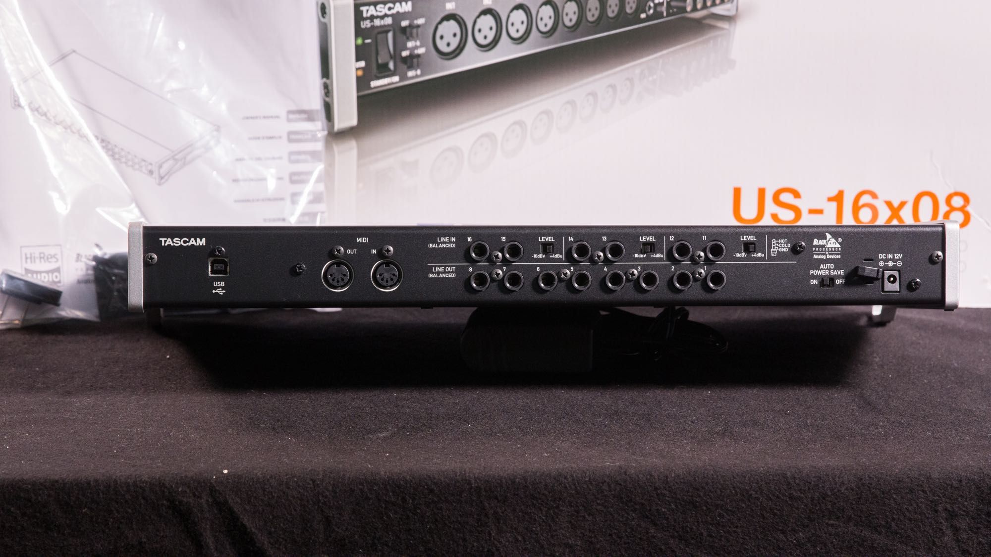 Interface de Áudio – Tascam US16X08