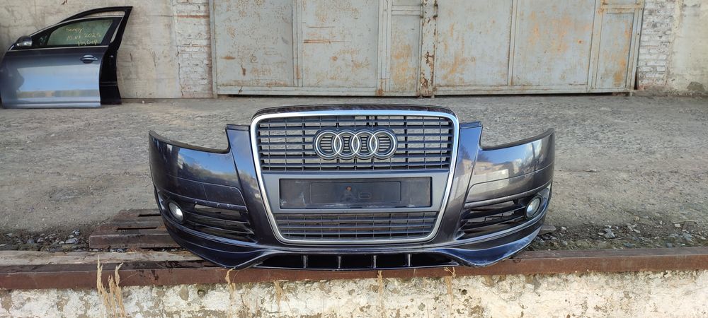 Бампер передній Ауді А6 С6 передний бампер Audi A6 C6 sport обвес губа