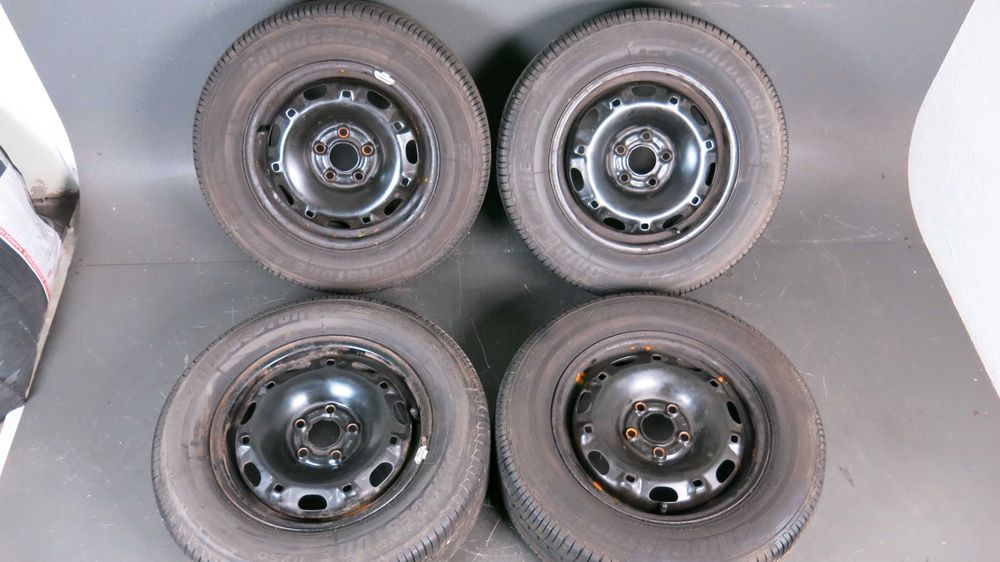 Felgi z Oponami Skoda VW Seat 14' 5x100 Letnie Bridgestone