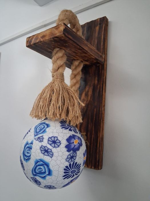 Lampa sznur & drewno lampy RÓŻNE kinkiet żarówki led