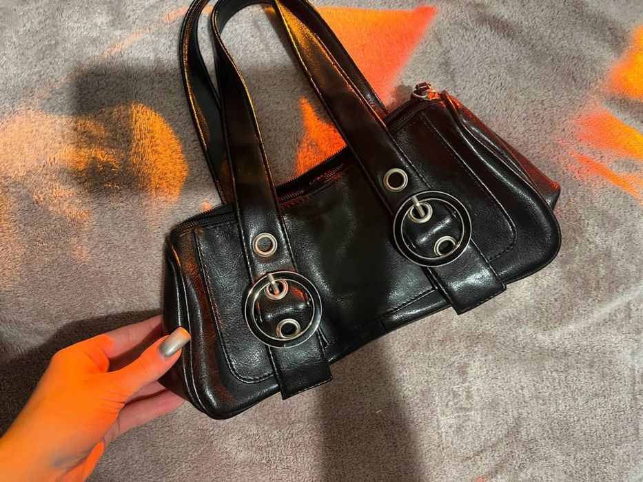 Сумка y2k стиль 2000 чорна жіноча