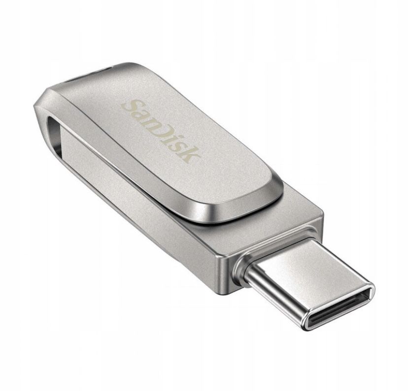 Nowy Pendrive SanDisk ULTRA DUAL DRIVE LUXE USB Typ C 128GB 400MB/s