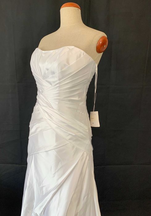 Nowa Klasyczna suknia ślubna 38 M Drapowana ivory glamour vintage glam