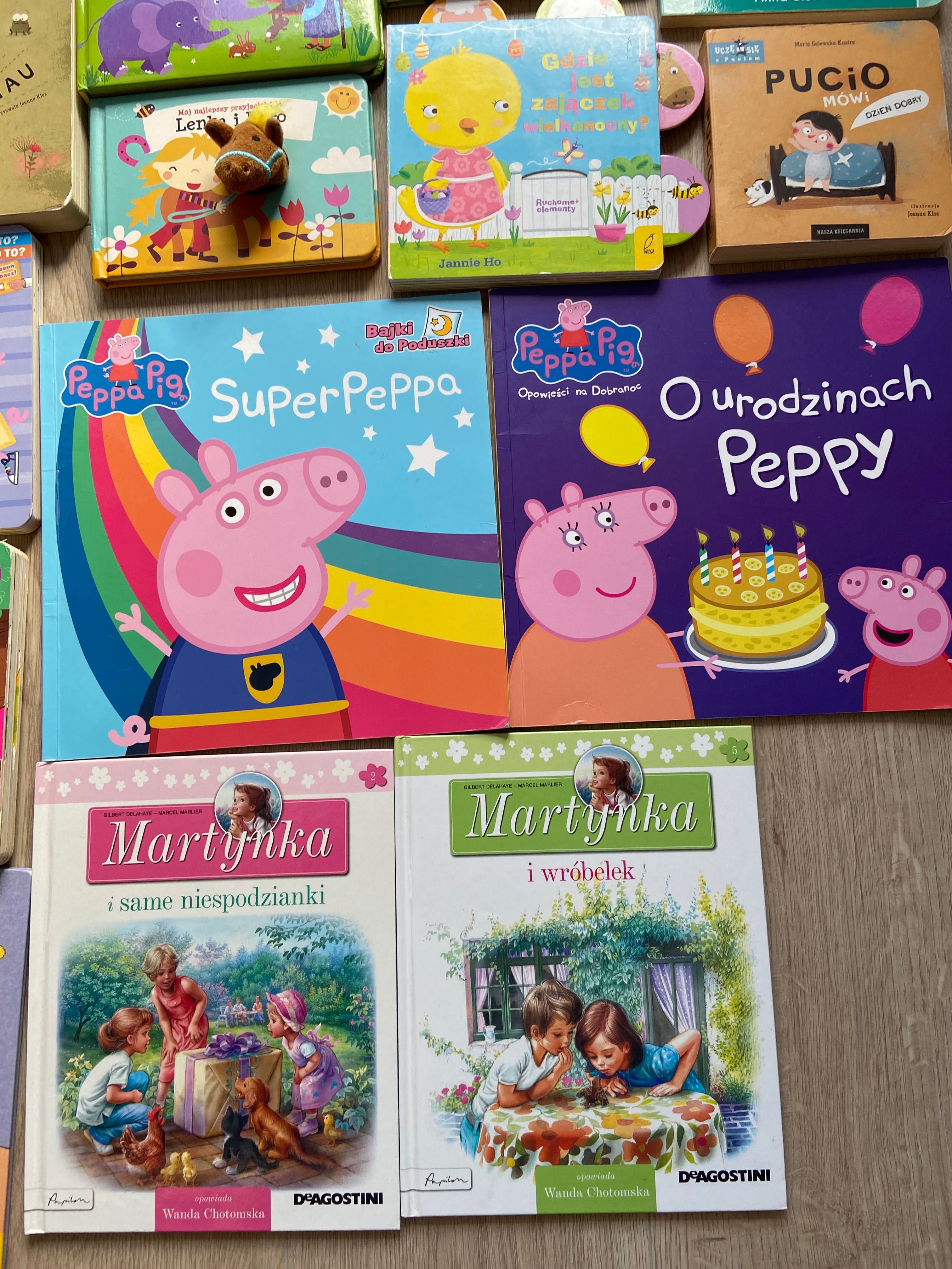 Zestaw książeczek dla dzieci: Pucio, Peppa, Kicia Kocia