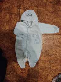 Pajacyk welurowy 3-6M