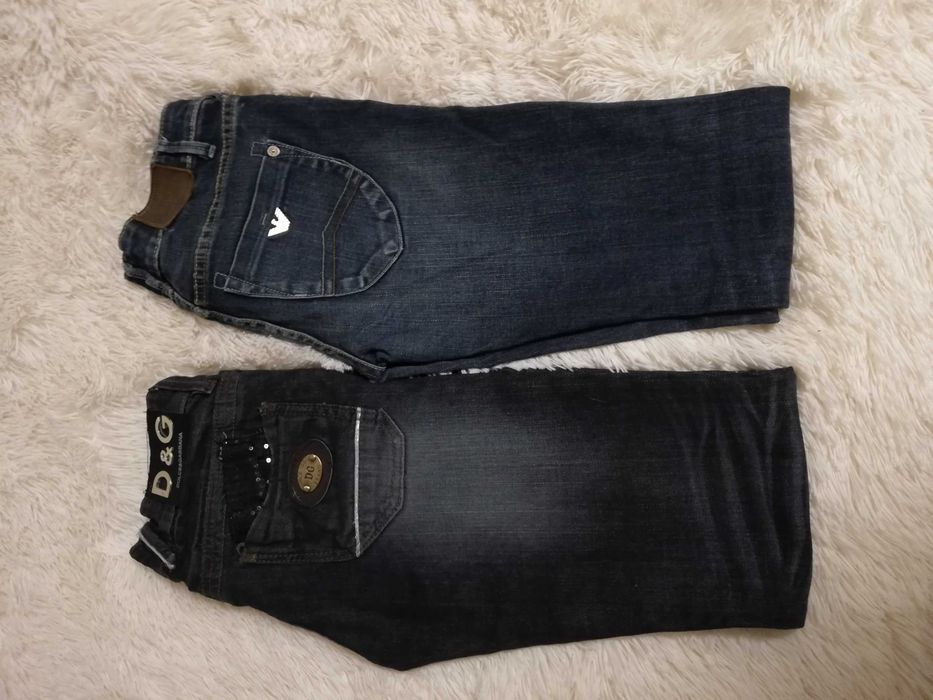 spodnie D&G Dolce Gabbana AJ armani size 26 s 36 jeansy AJ 36 2szt