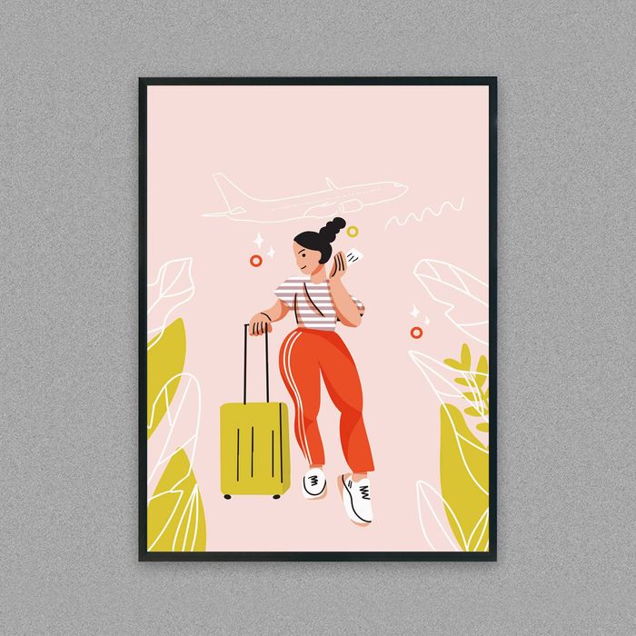 plakat abstrakcja akwarela podróż travel, obraz travel abstrakcja
