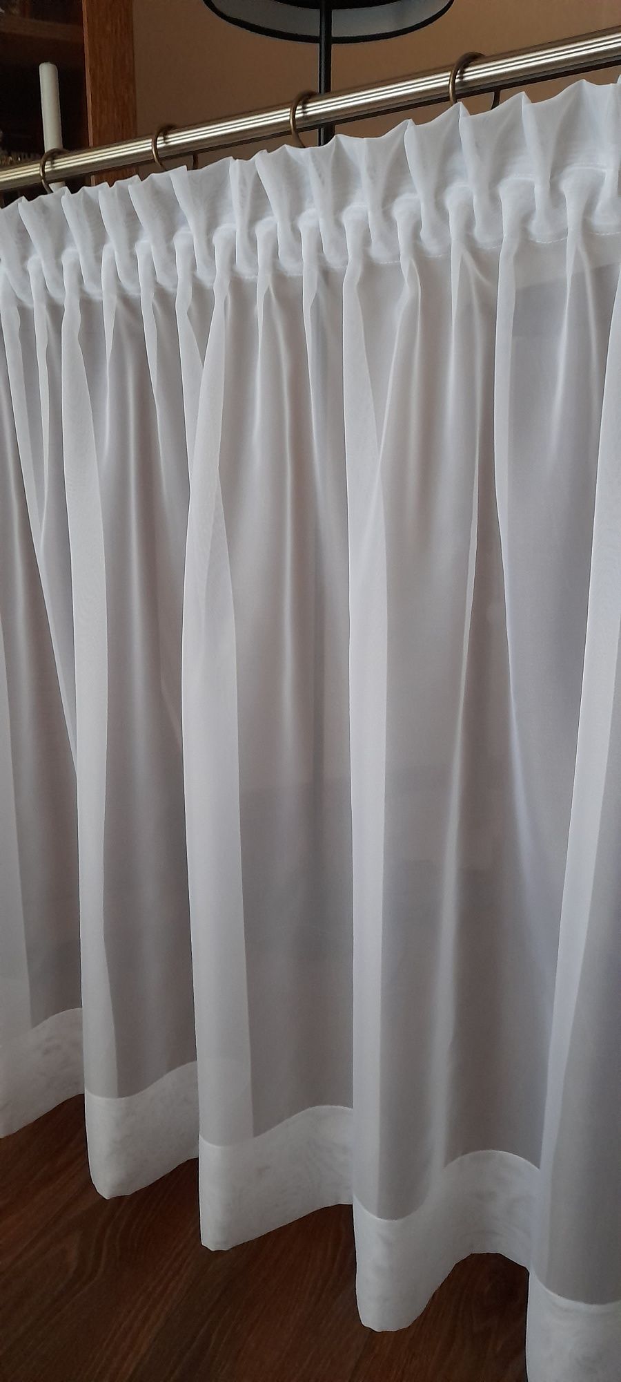 Nowa biała firanka 145 x 85 cm