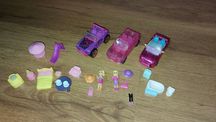 Polly pocket laleczki Mini i autka