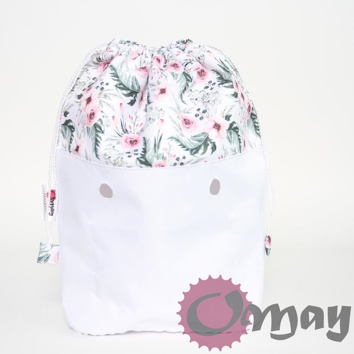 organizer OBAG MINI worek różany ogród róże 2 kieszenie komin OMAY