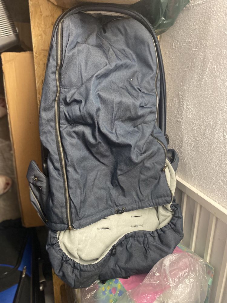 Wózek gondola spacerówka 3w1 espiro NEXT jeans pokrowiec