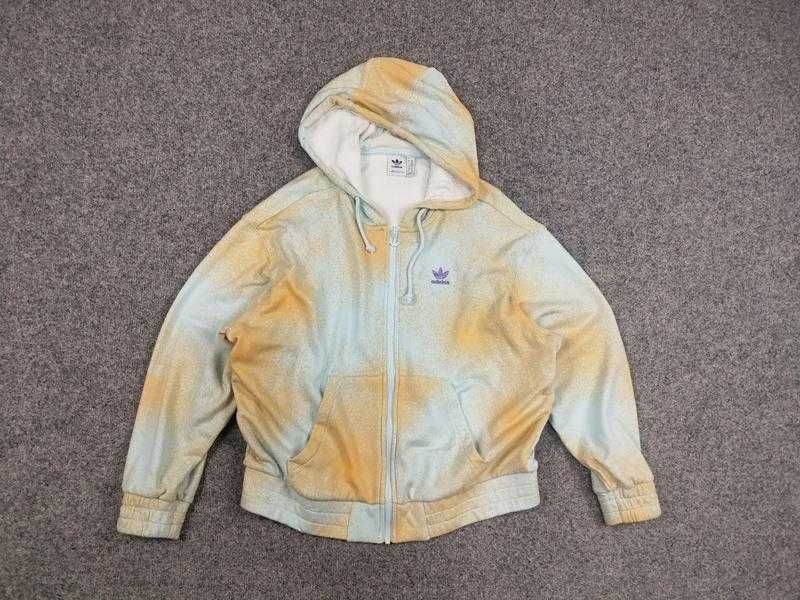 Ідеальне жіноче зіп худі adidas originals allover кофта з капюшоном
