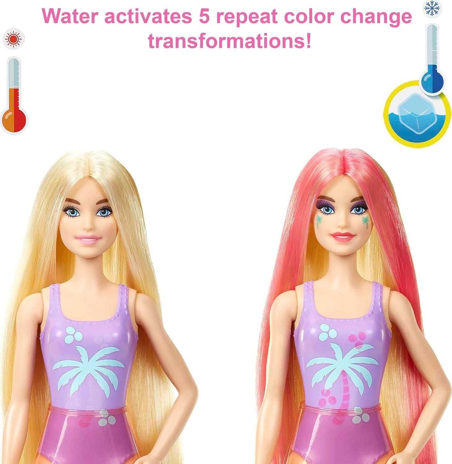 Лялька Барбі з 25 сюрпризами Barbie Color Reveal Palm Trees Series