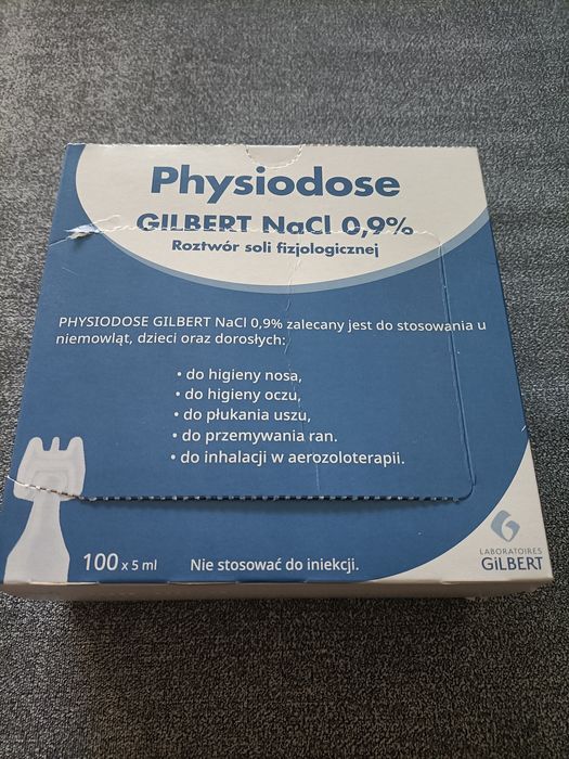 Roztwór soli fizjologicznej GILBERT NaCl 0,9% 50 ampułek x 5 ml