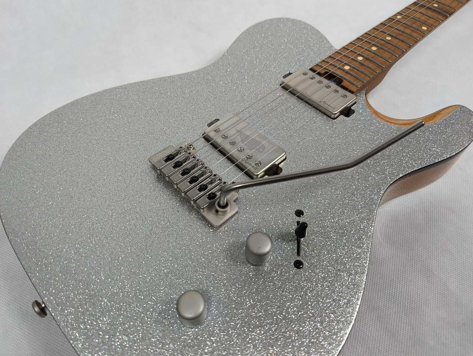 Gitara Harley Benton Fusion-T HH Roasted Silver Sparkle-typ Telecaster