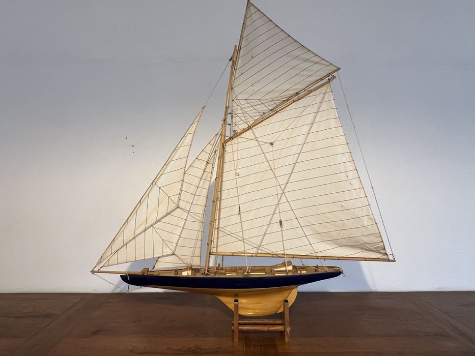 Barco decorativo em madeira - 1 m x 90 cm