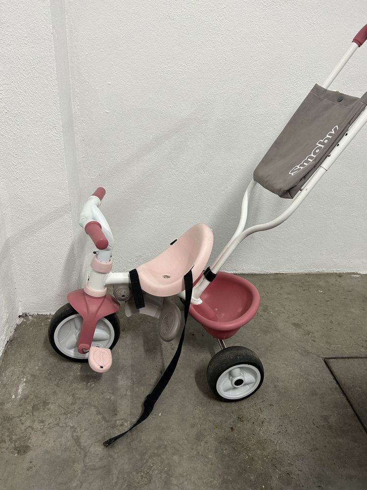 Triciclo Rosa 3 em 1