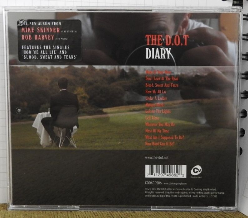 The D.O.T. ‎– Diary, CD- Cooking Vinyl z 2013 r.