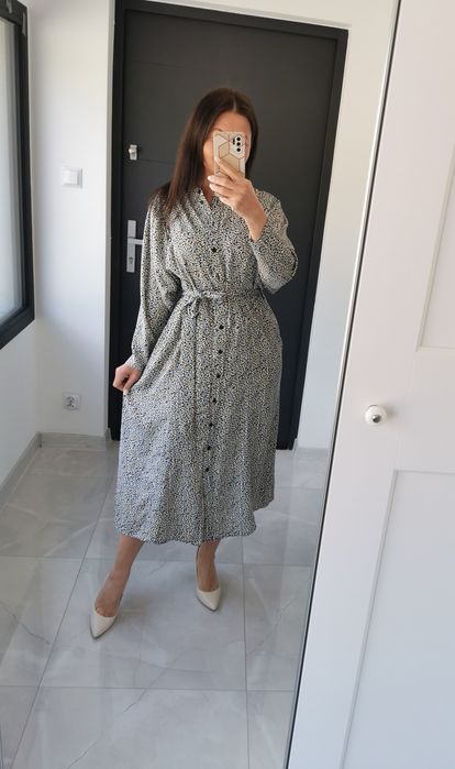 H&M rozm M sukienka z paskiem jak nowa